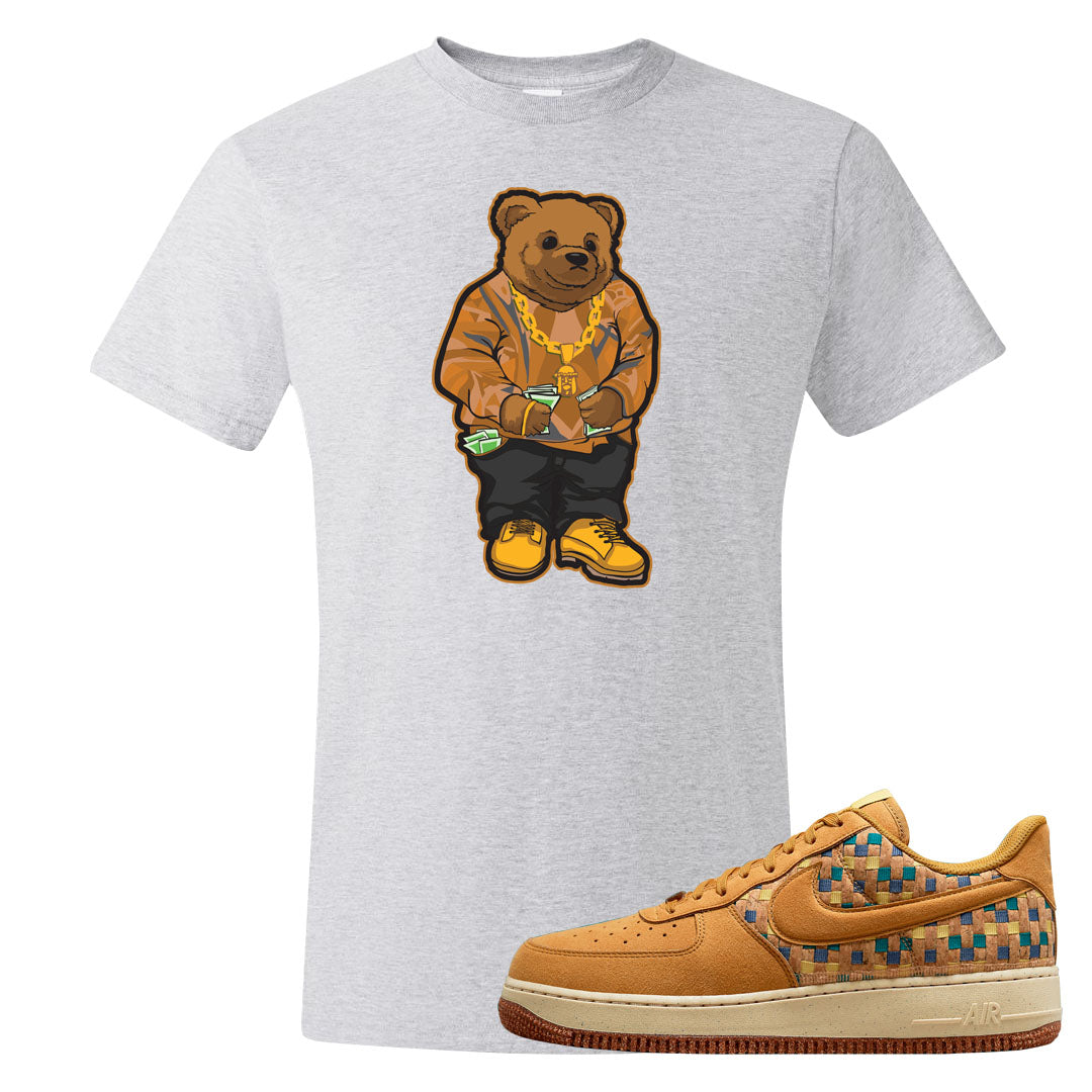 Woven Cork Low AF 1s T Shirt | Sweater Bear, Ash