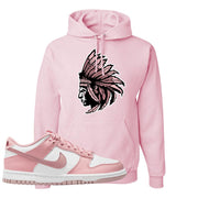 Pink Velvet Low Dunks Hoodie | Indian Chief, Light Pink