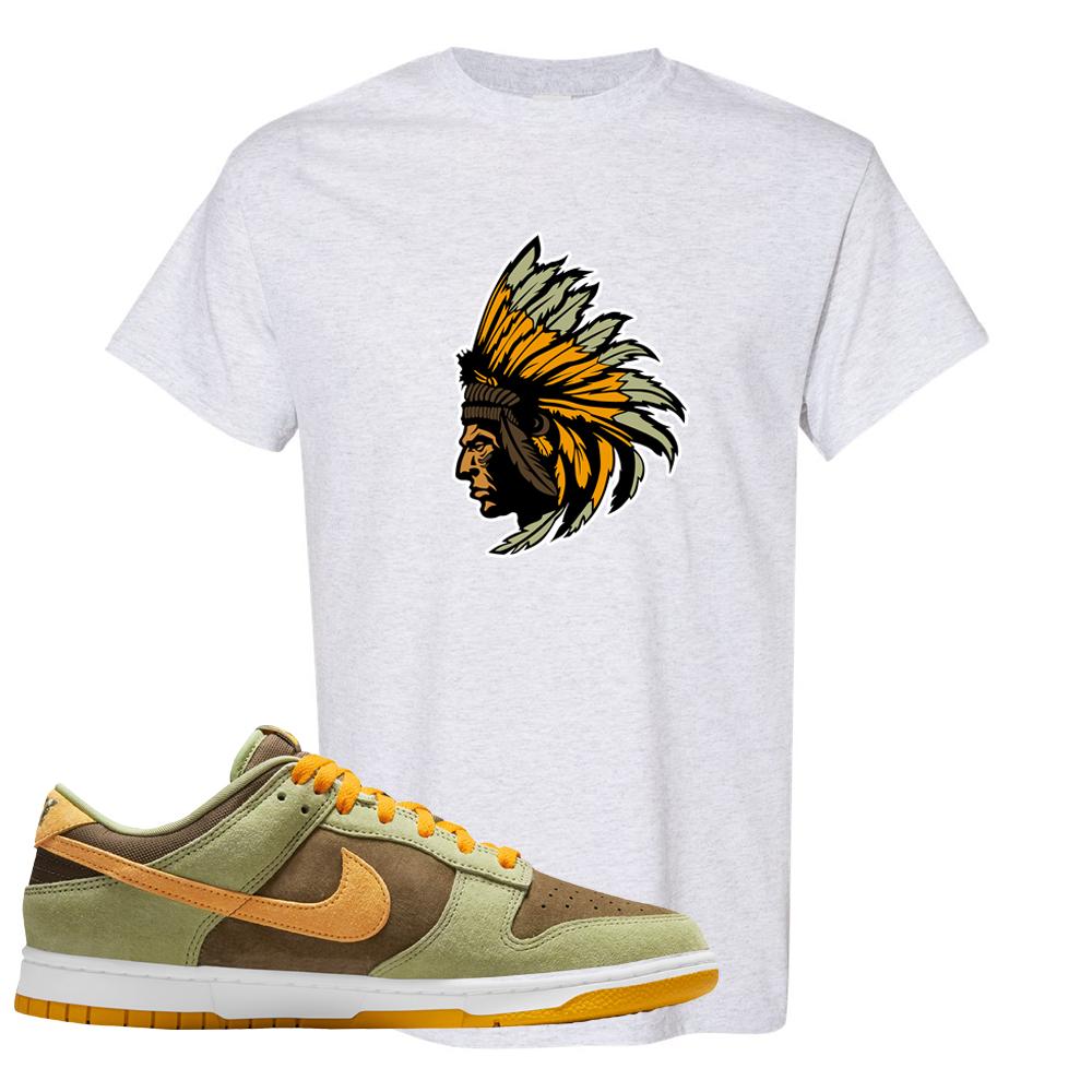 SB Dunk Low Dusty Olive T Shirt | Indian Chief, Ash