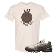 Ironstone Hemp 95s T Shirt | Smile Life Is Beautiful, Natural