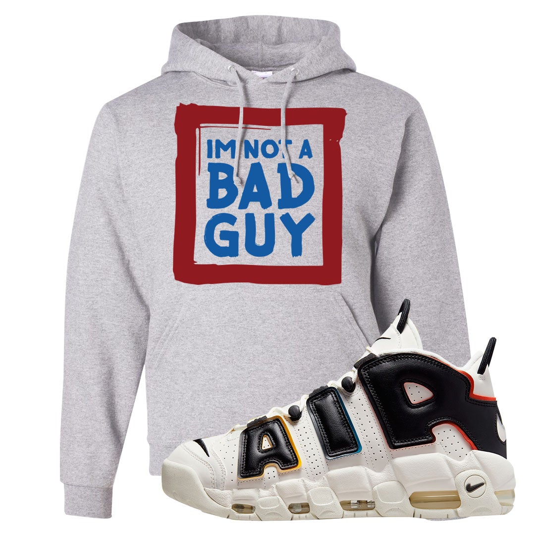 Multicolor Uptempos Hoodie | I'm Not A Bad Guy, Ash