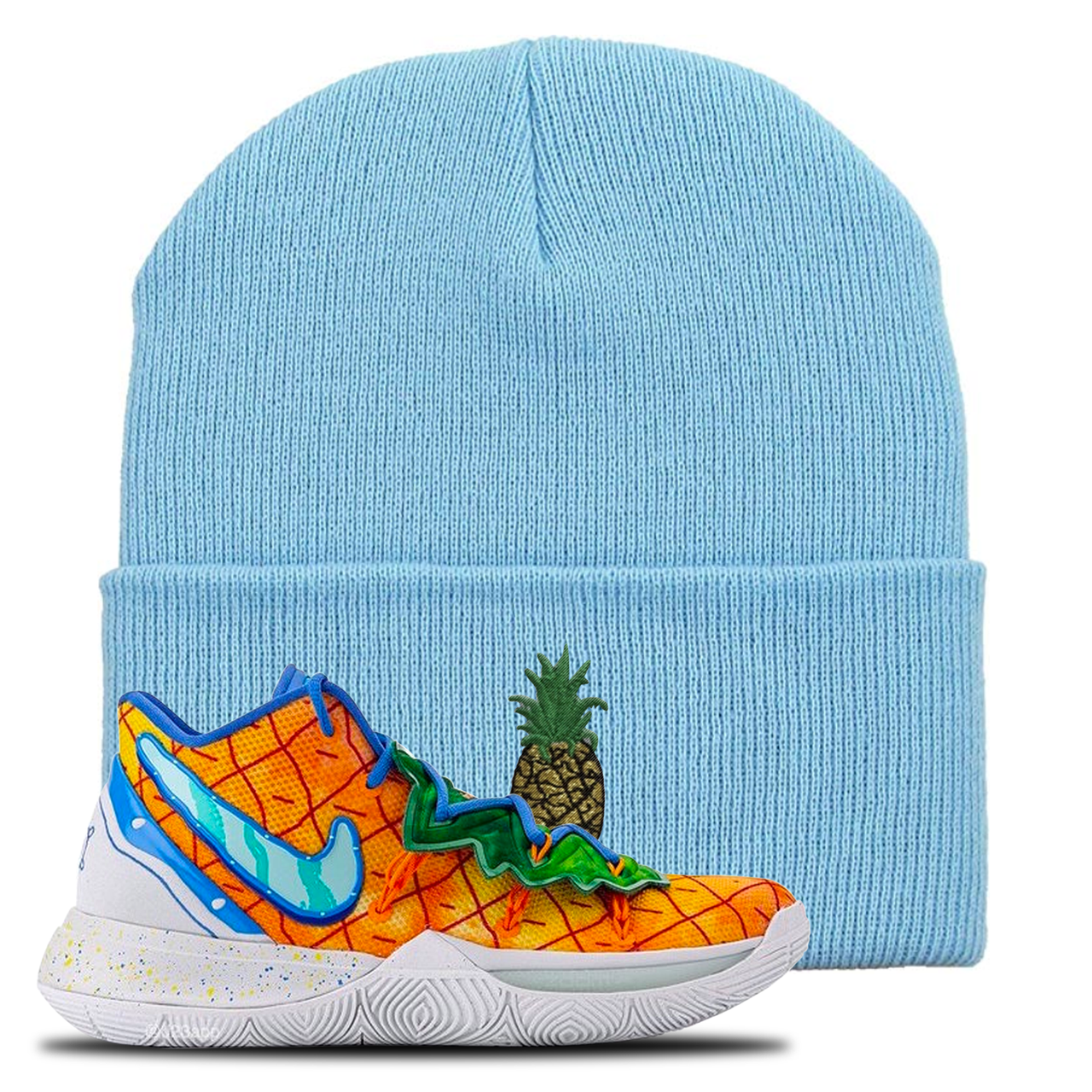 Kyrie 5 Pineapple House Pineapple Sky Blue Sneaker Hook Up Beanie