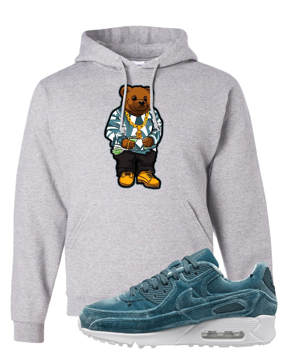 Blue Velvet 90s Hoodie | Sweater Bear, Ash