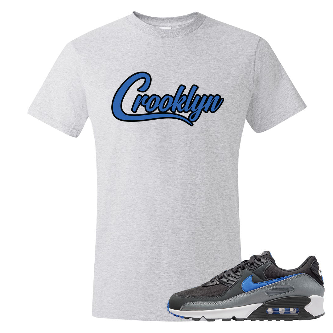Grey Black Blue 90s T Shirt | Crooklyn, Ash