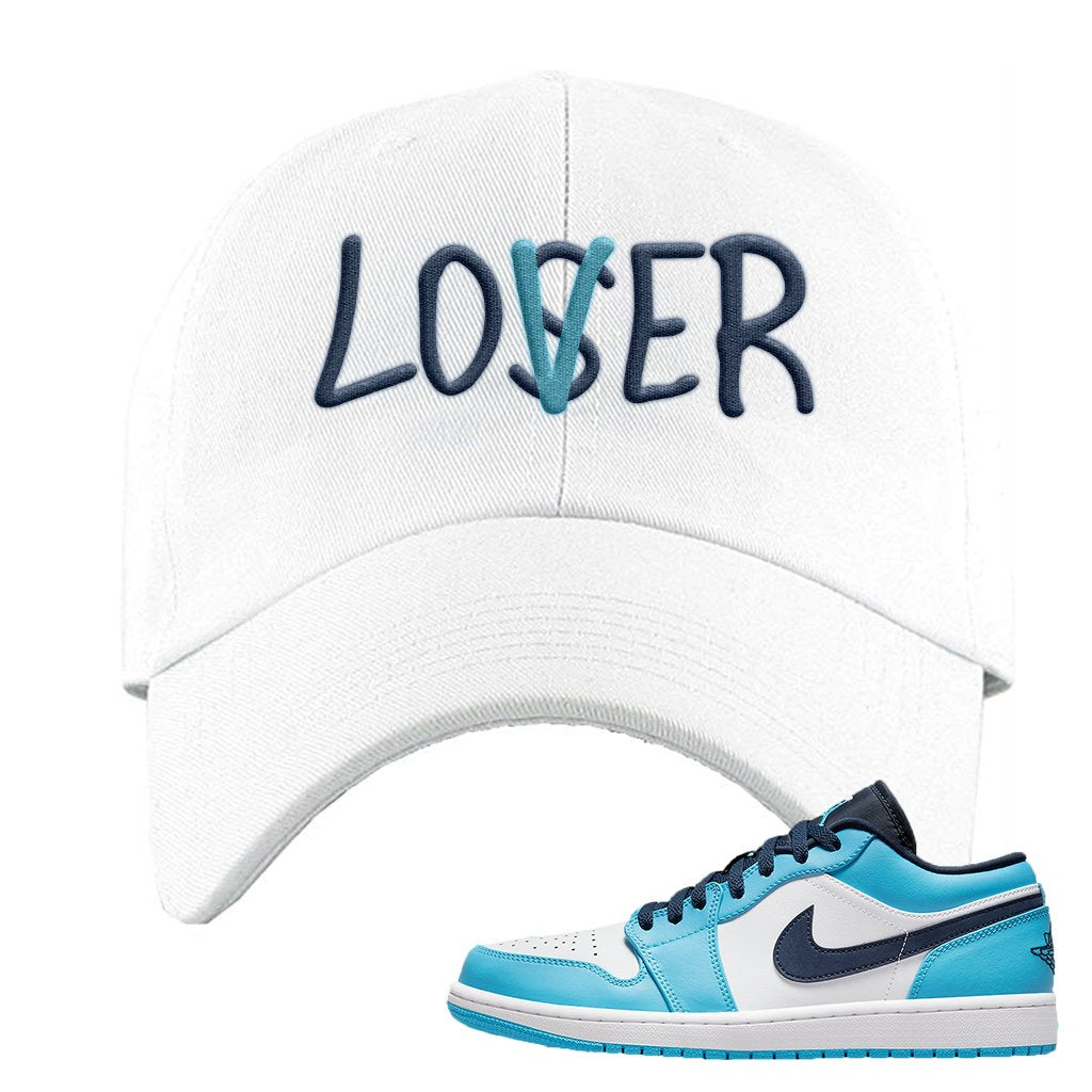 Air Jordan 1 Low UNC Dad Hat | Lover, White