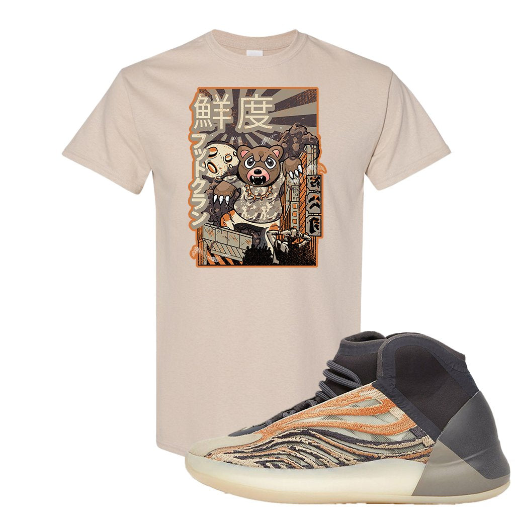 Yeezy Quantum Flash Orange T Shirt | Attack Of The Bear, Sand