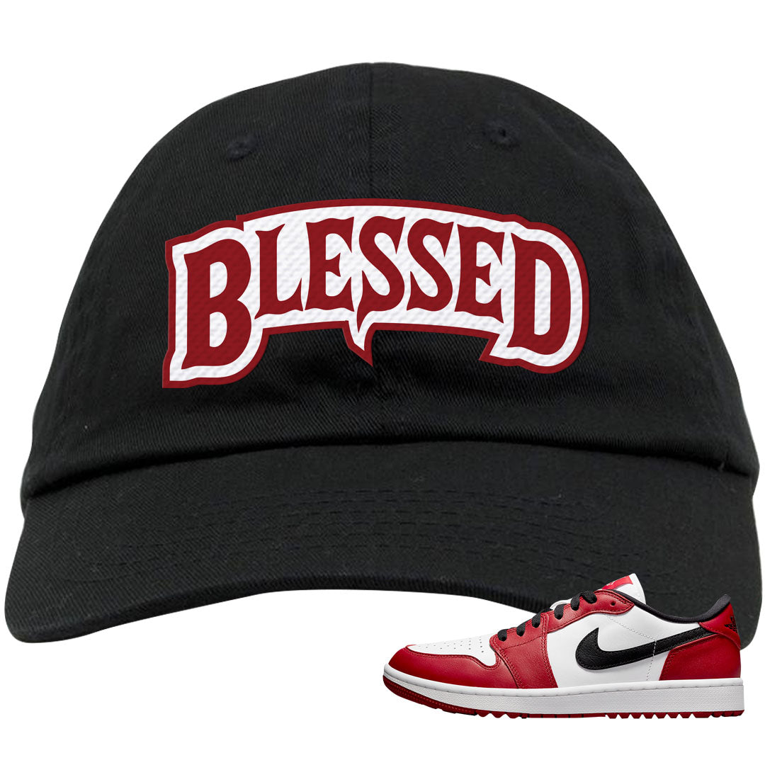 Chicago Golf Low 1s Dad Hat | Blessed Arch, Black