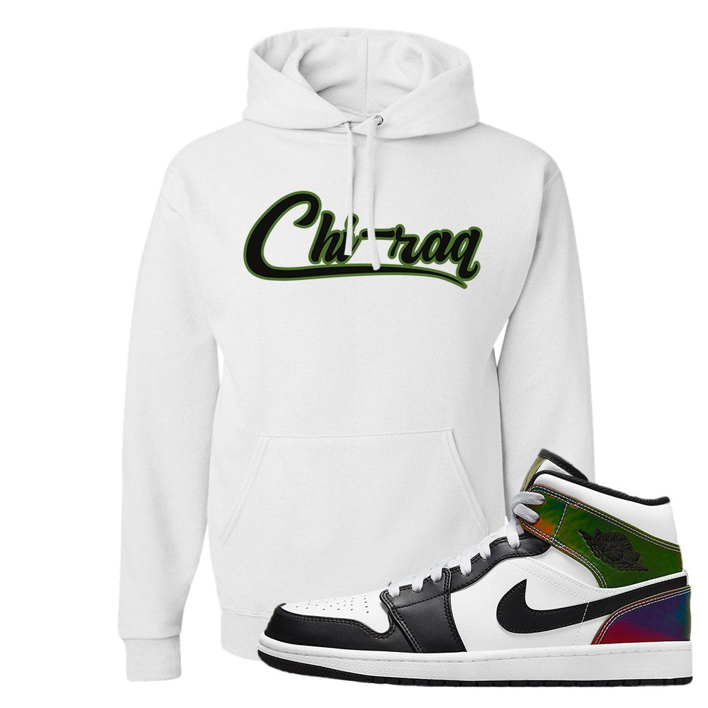 Color Change Mid 1s Hoodie | Chiraq, White