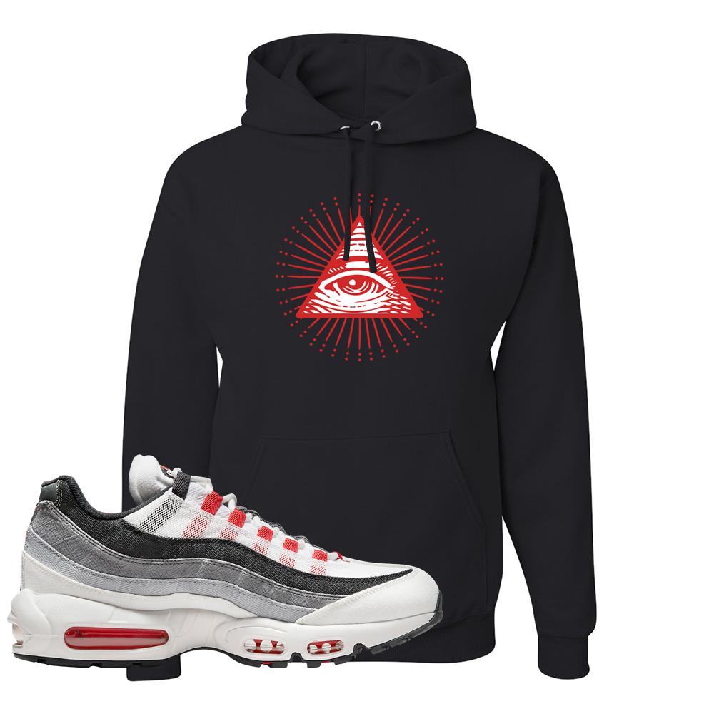 Comet 95s Hoodie | All Seeing Eye, Black