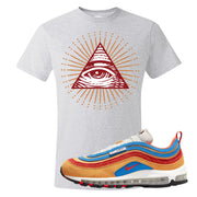 Tan AMRC 97s T Shirt | All Seeing Eye, Ash