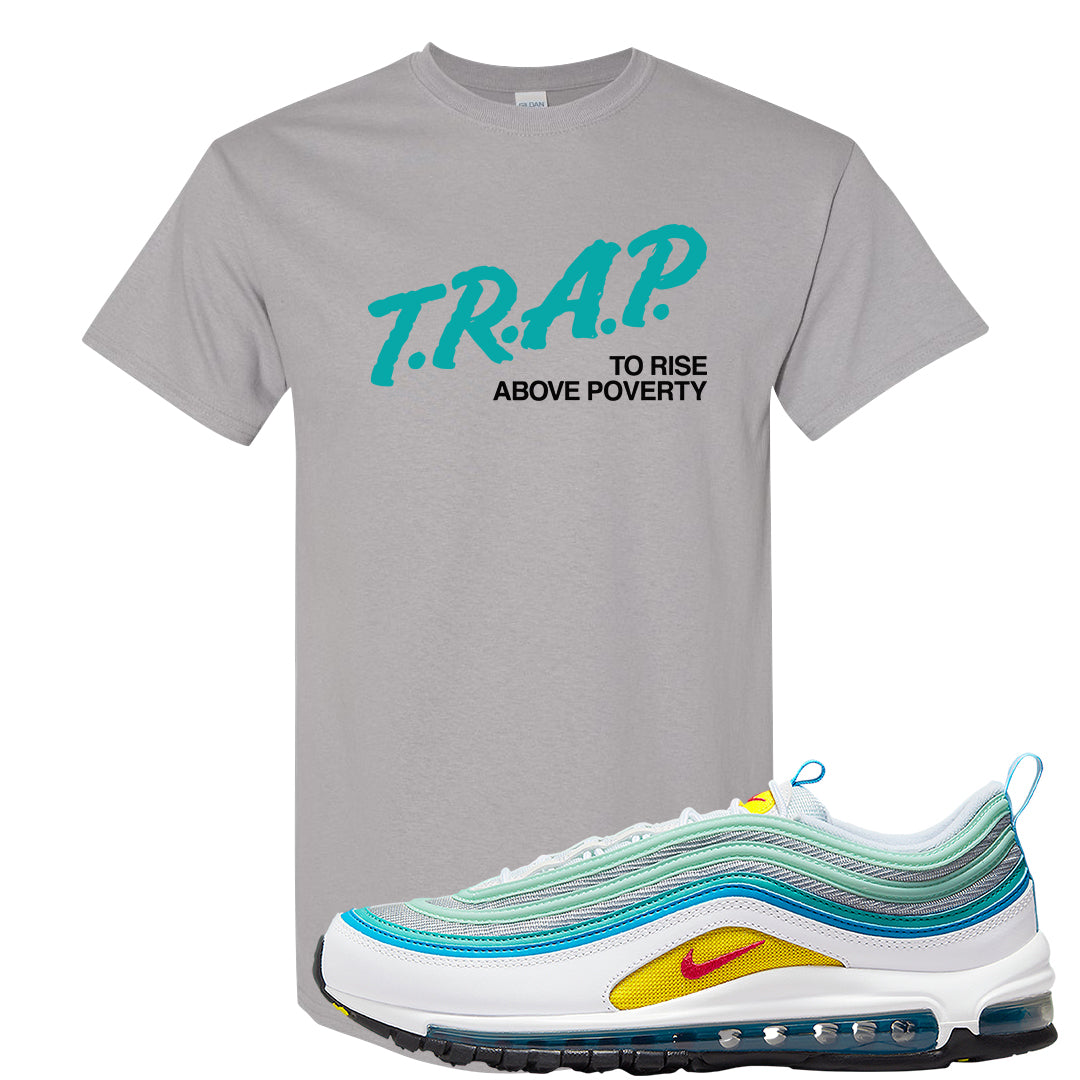 Spring Floral 97s T Shirt | Trap To Rise Above Poverty, Gravel