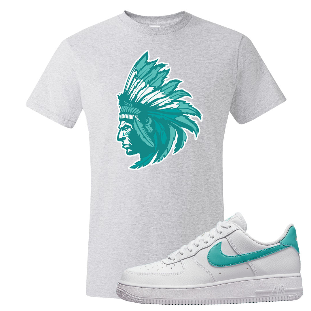 Washed Teal Low 1s T Shirt | Indian Chief, Ash