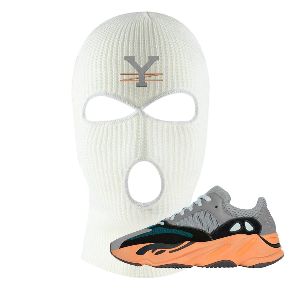 Wash Orange 700s Ski Mask | YZ, White