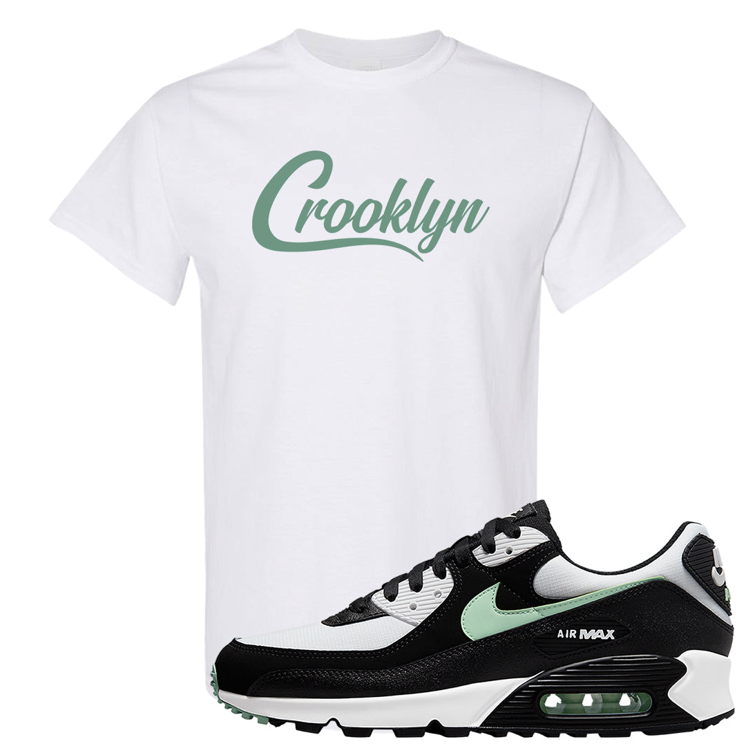 Black Mint 90s T Shirt | Crooklyn, White