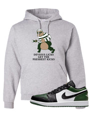 Green Toe Low 1s Hoodie | Devious Licks, Ash