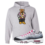 Next Nature Pink 95s Hoodie | Sweater Bear, Ash