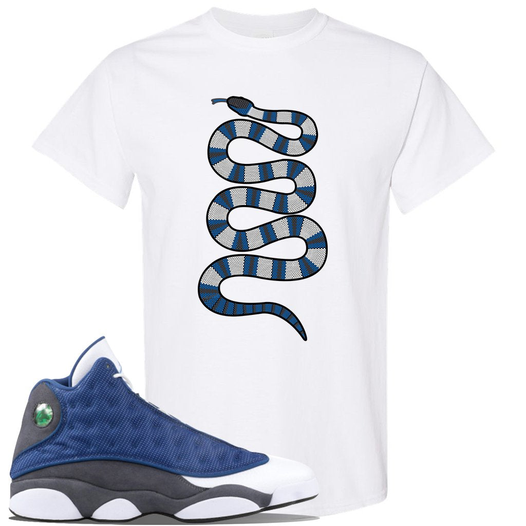 2020 Flint 13s T Shirt | Coiled Snake, White