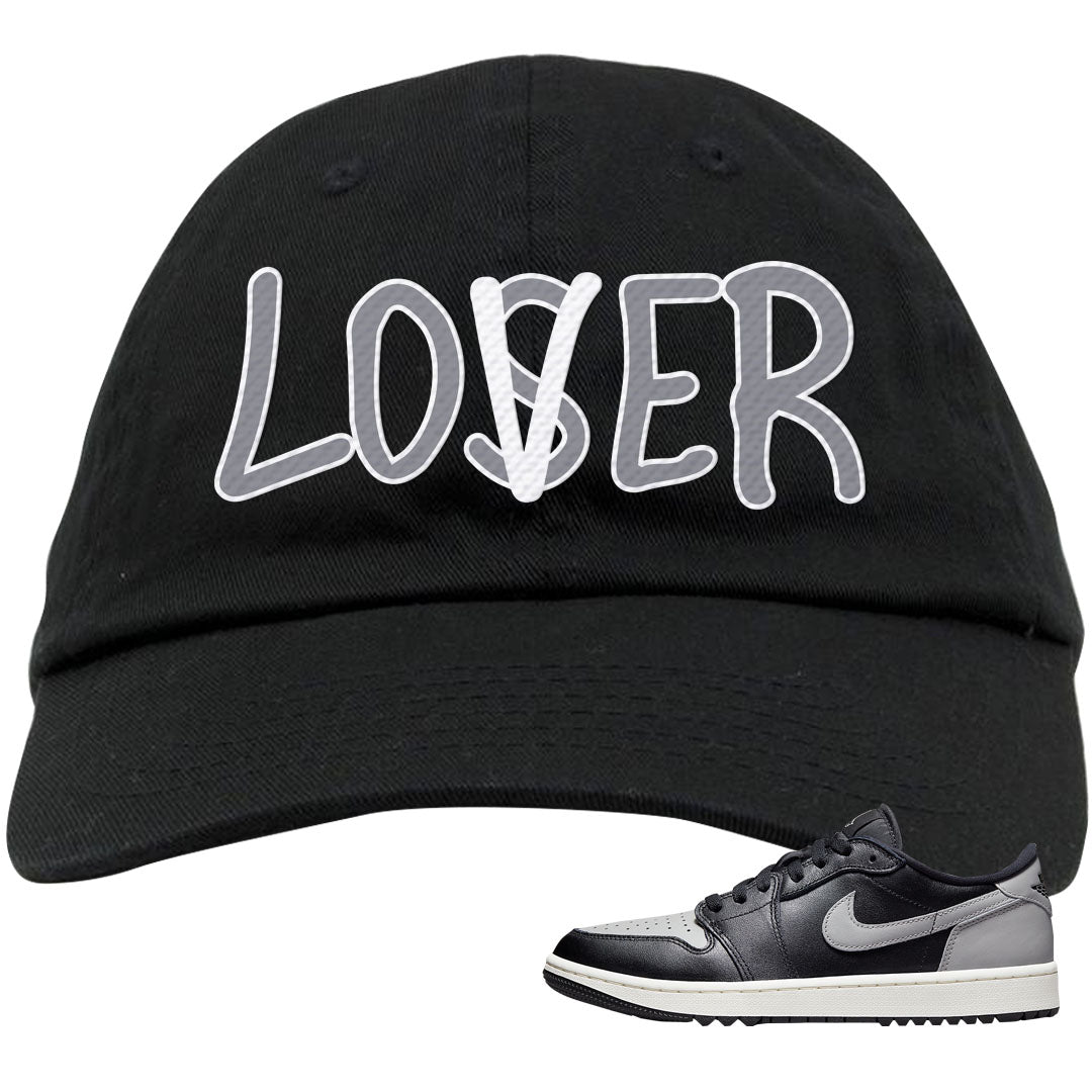 Shadow Golf Low 1s Dad Hat | Lover, Black