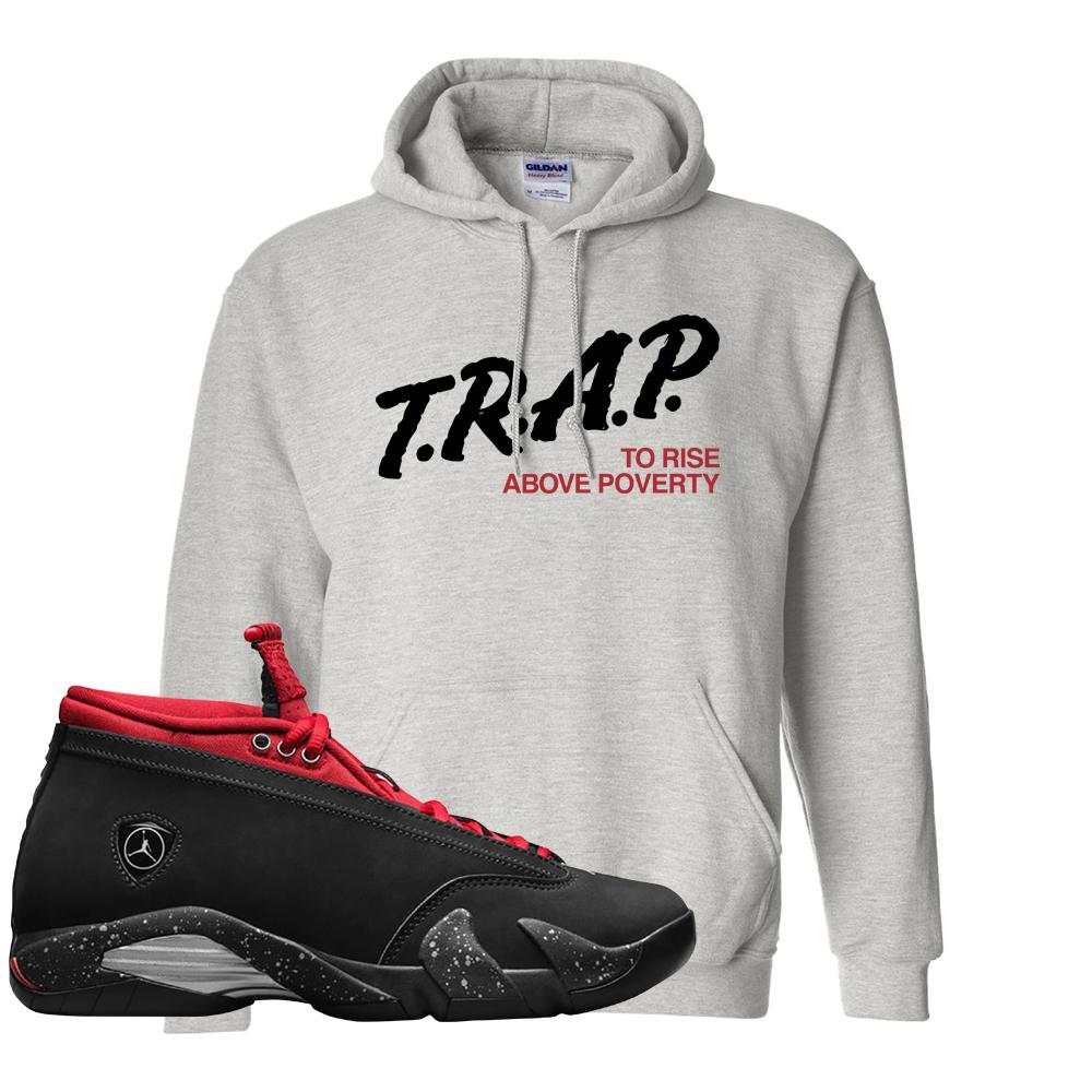 Red Lipstick Low 14s Hoodie | Trap To Rise Above Poverty, Ash