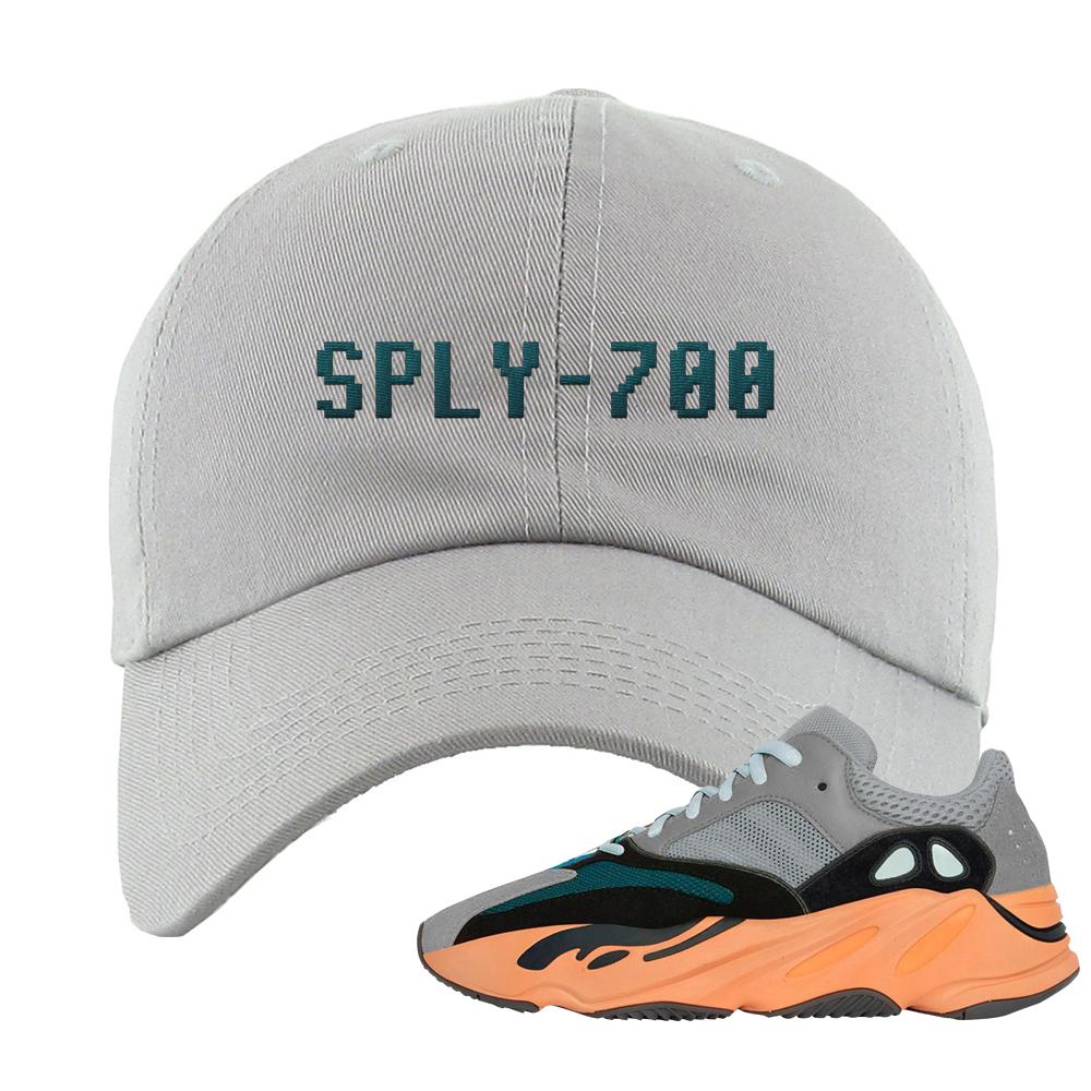 Wash Orange 700s Dad Hat | Sply-700, Light Gray