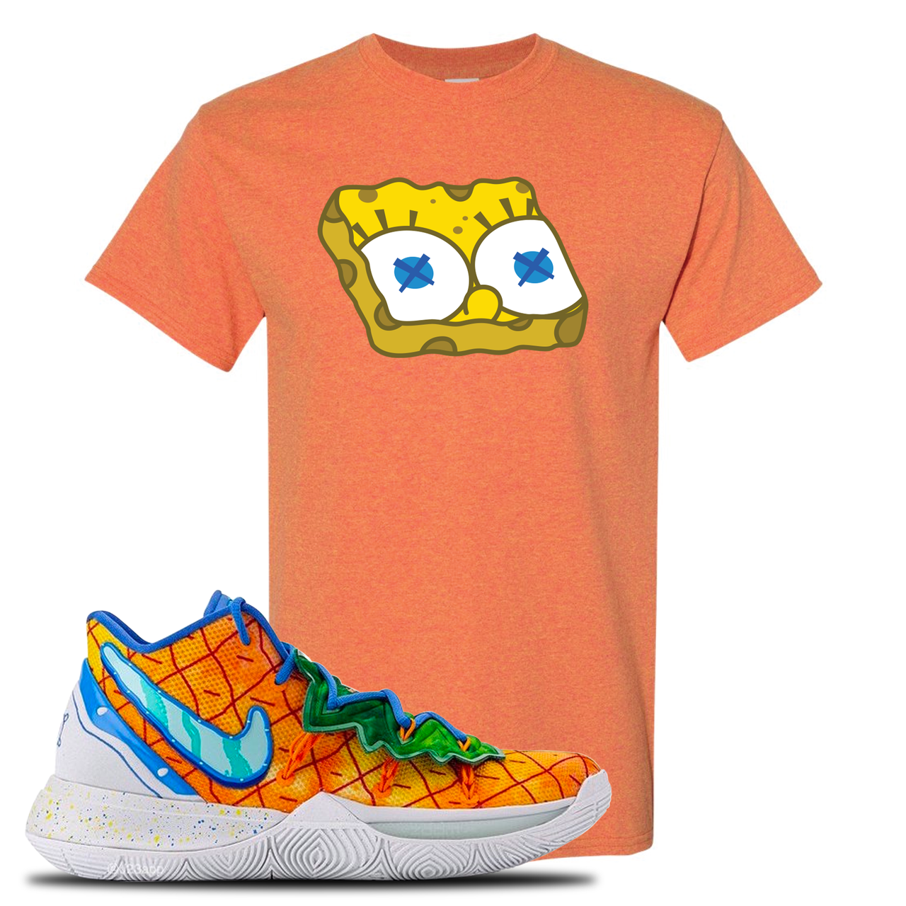 Kyrie 5 Pineapple House Sponge Head Sunset Sneaker Hook Up T-Shirt