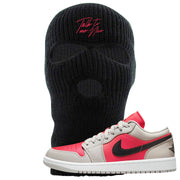 Light Iron Ore Low 1s Ski Mask | Talk To Me Nice, Black