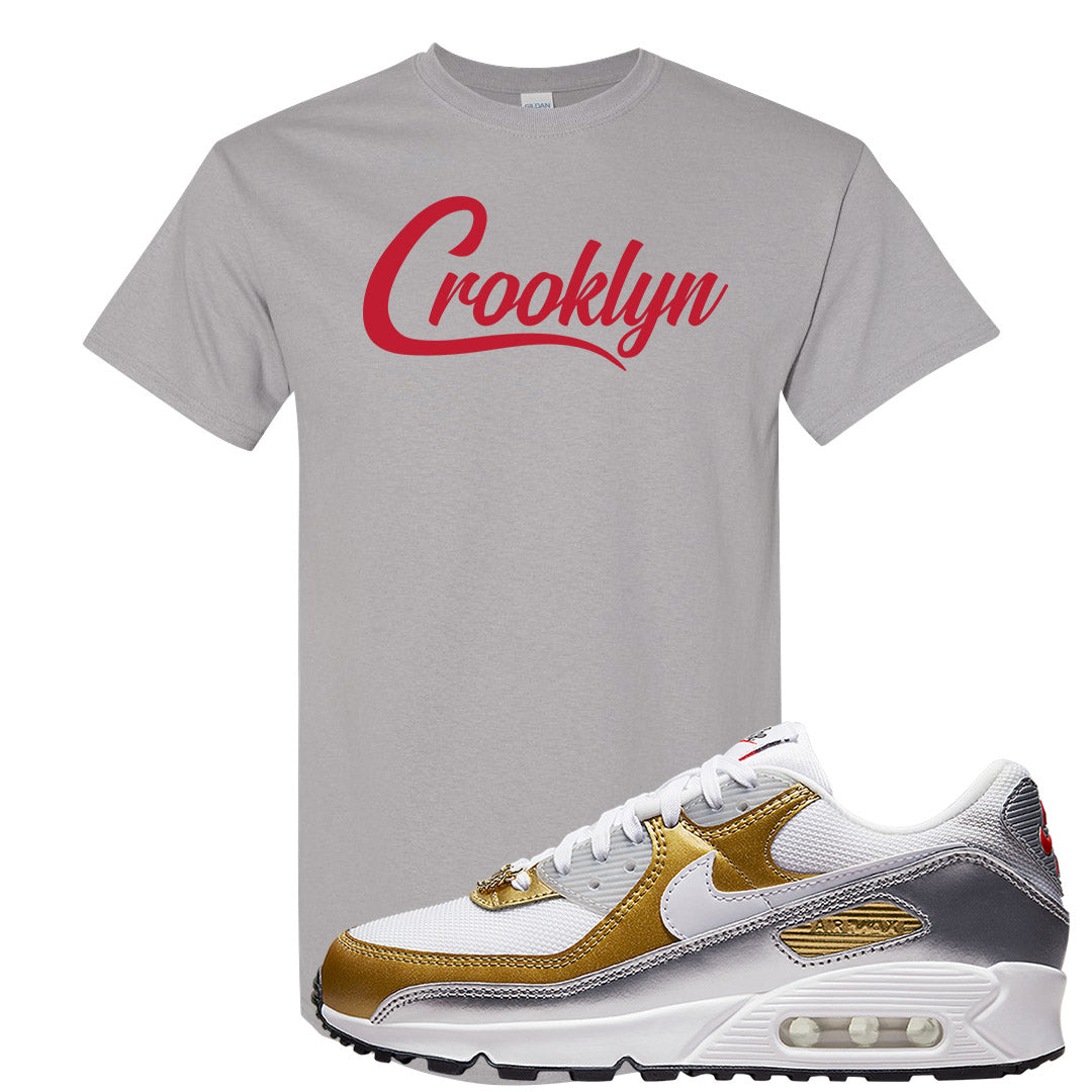 Gold Silver 90s T Shirt | Crooklyn, Gravel