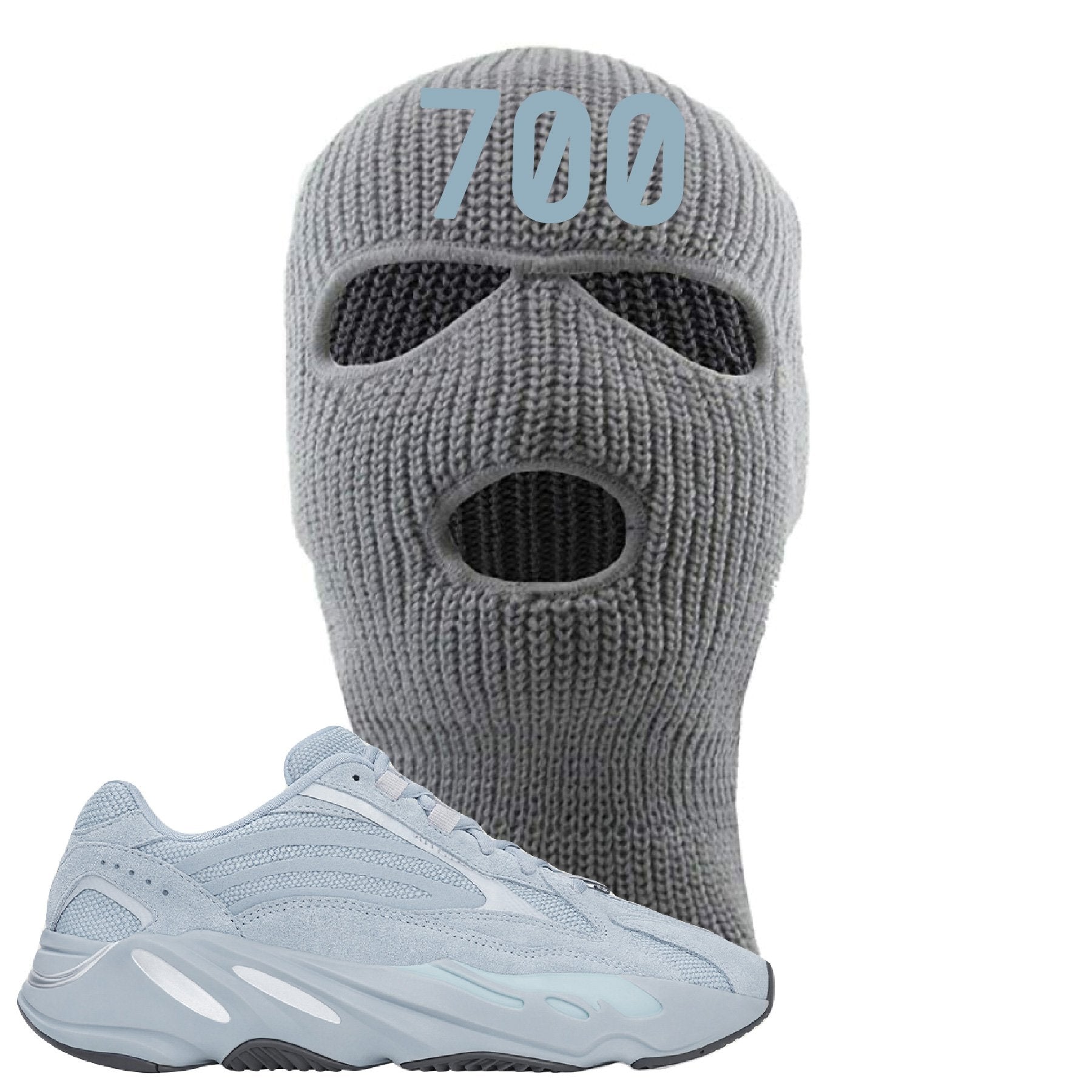 Yeezy Boost 700 V2 Hospital Blue 700 Sneaker Matching White Light Gray