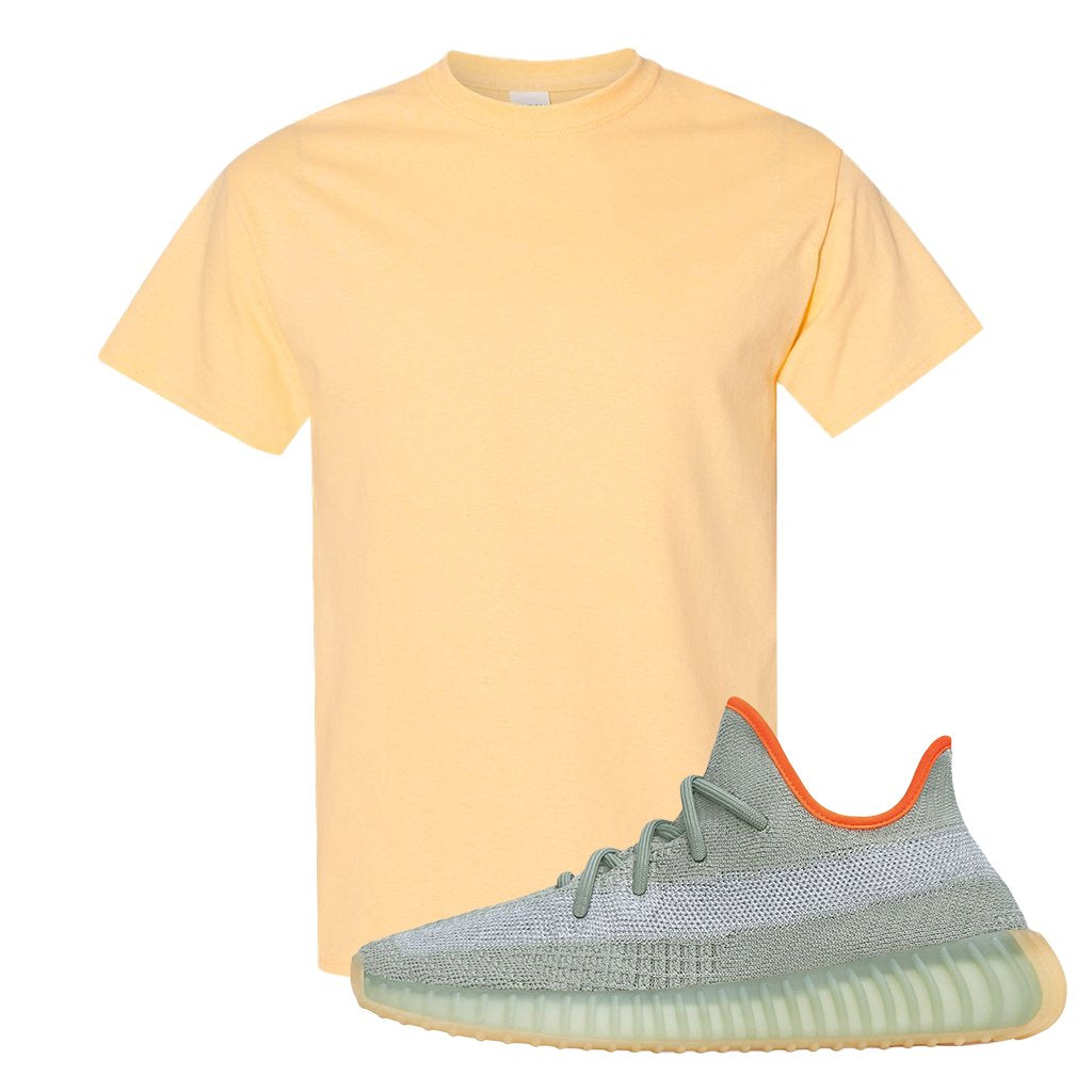 Yeezy 350 V2 Desert Sage Sneaker T Shirt |Blank | Yellow Haze