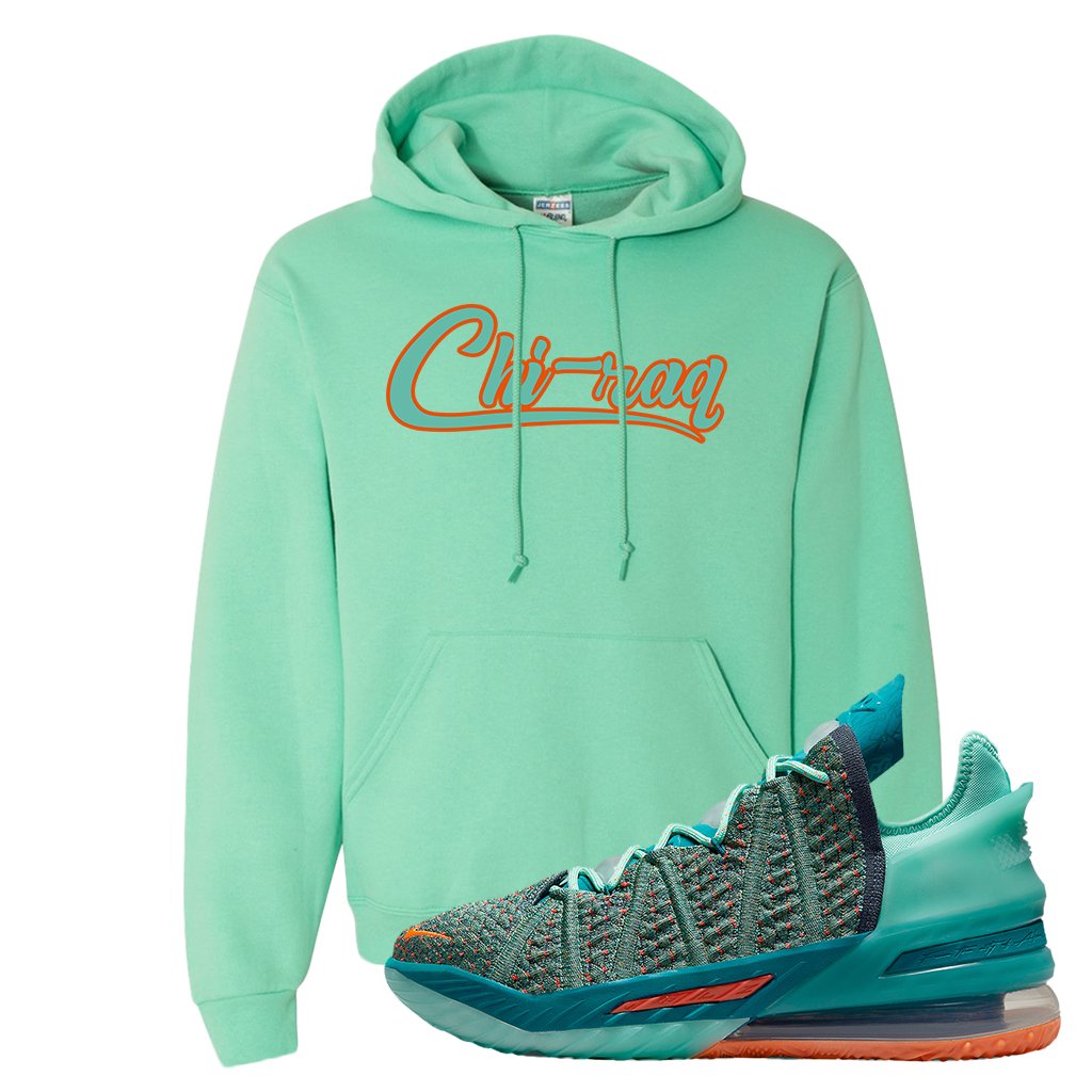 Lebron 18 We Are Family Hoodie | Crooklyn, Cool Mint