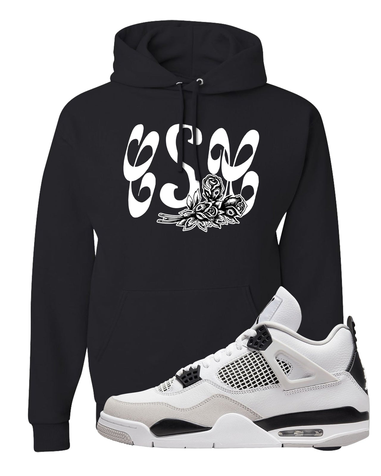 Military Black 4s Hoodie | Certified Sneakerhead, Black