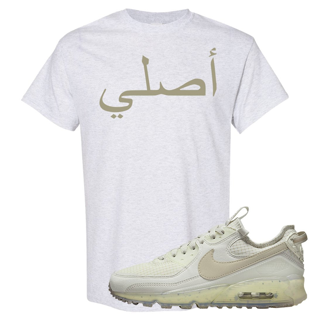 Terrascape Light Bone 90s T Shirt | Original Arabic, Ash