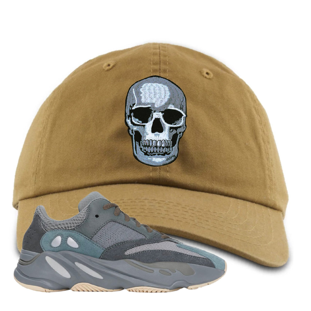 Yeezy Boost 700 Teal Blue Skull Timberland Sneaker Hook Up Dad Hat