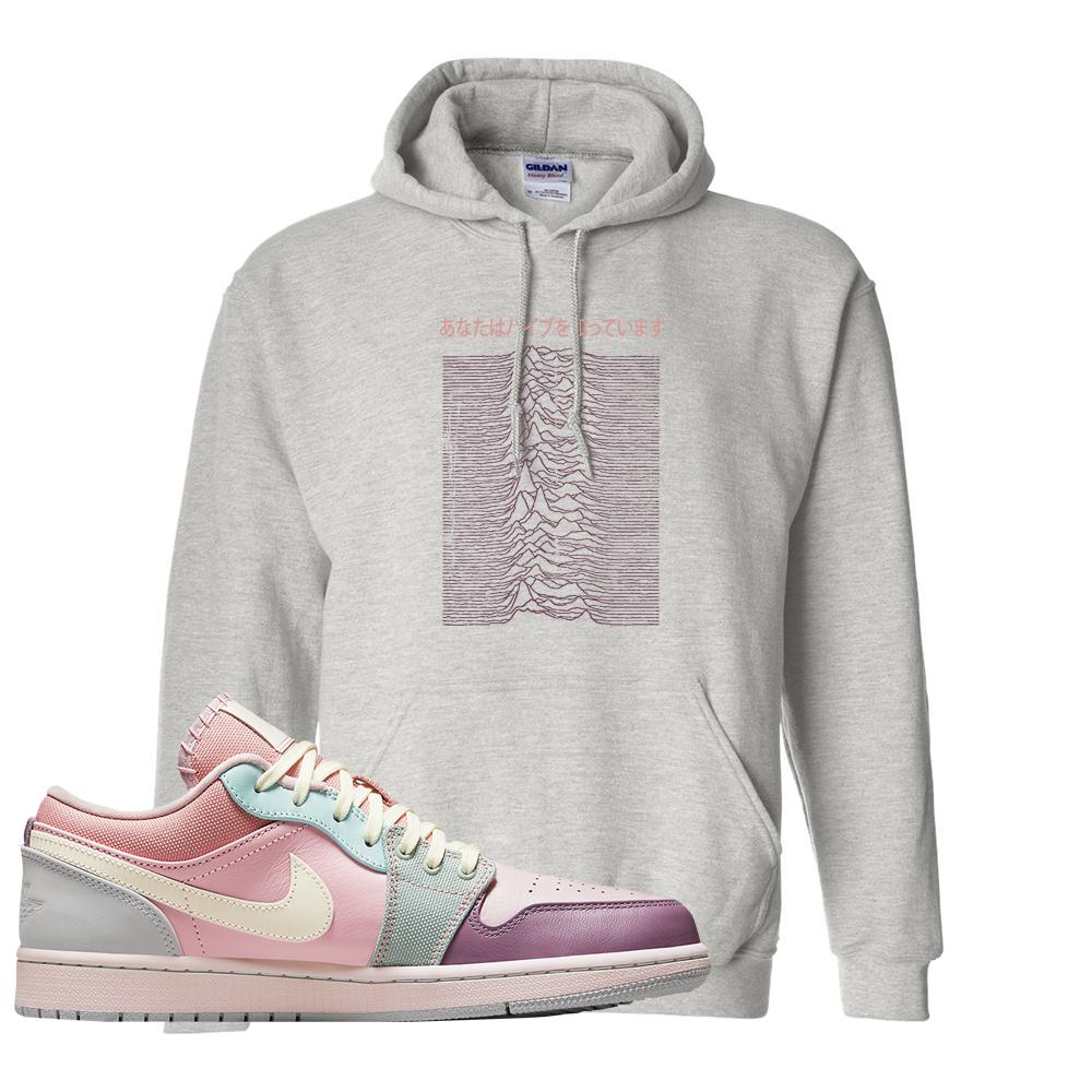 Air Jordan 1 Low Pastel Hoodie | Vibes Japan, Ash