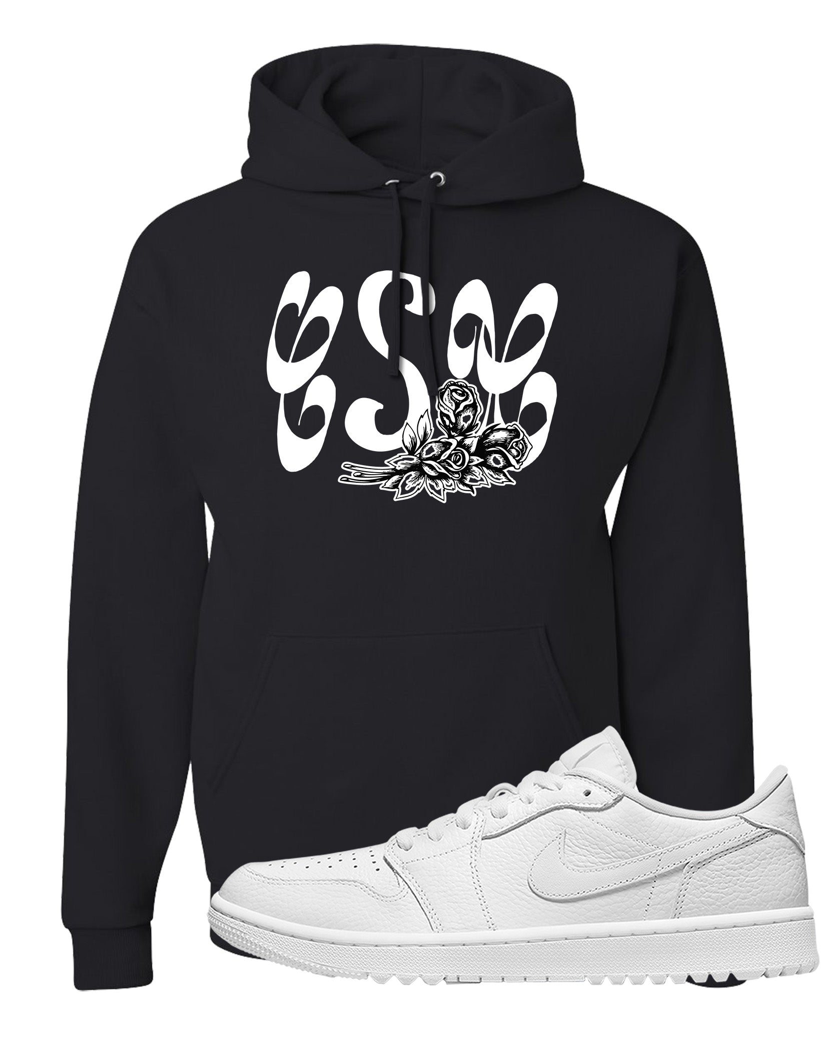 Triple White Golf Low 1s Hoodie | Certified Sneakerhead, Black