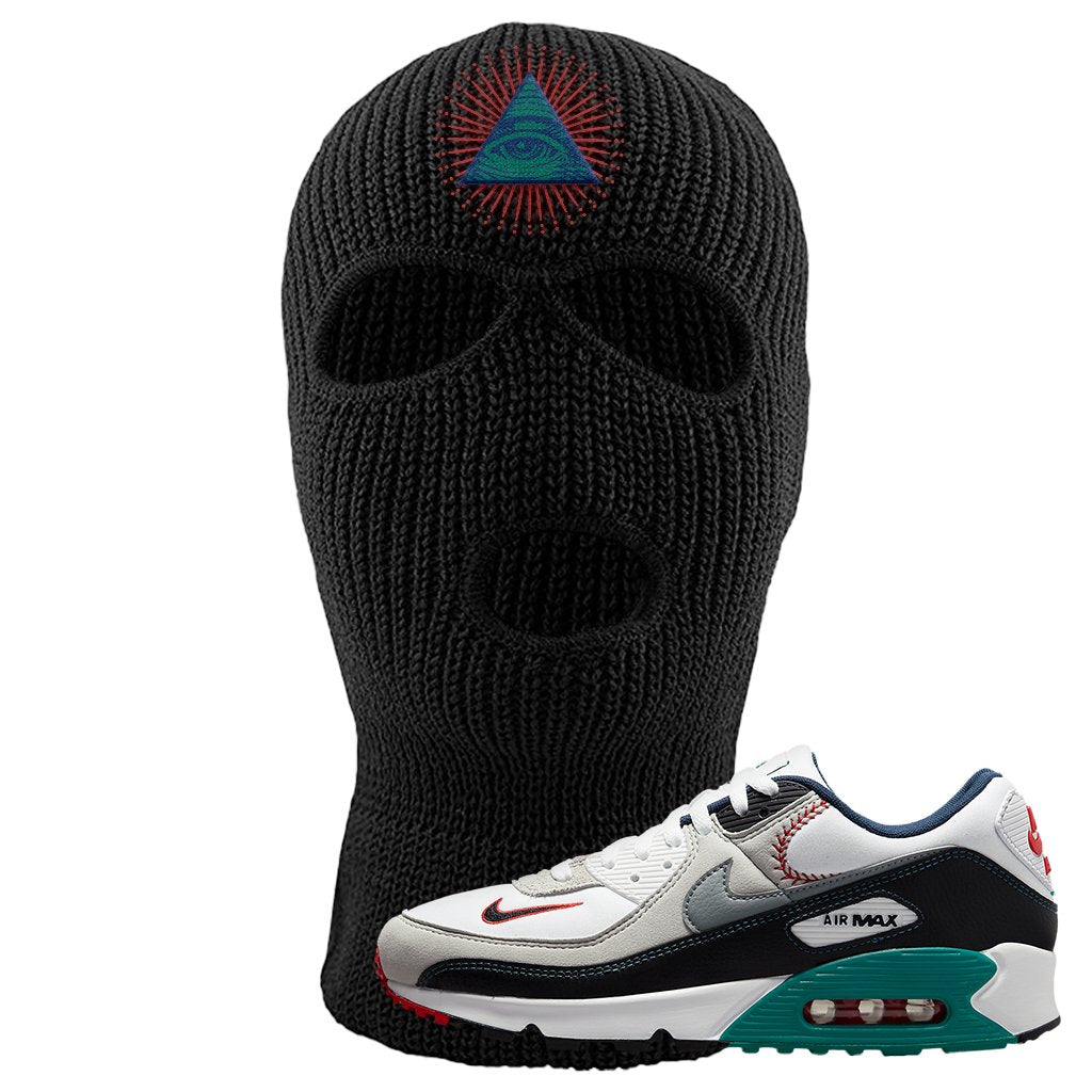Air Max 90 Backward Cap Ski Mask | All Seeing Eye, Black