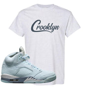 Blue Bird 5s T Shirt | Crooklyn, Ash