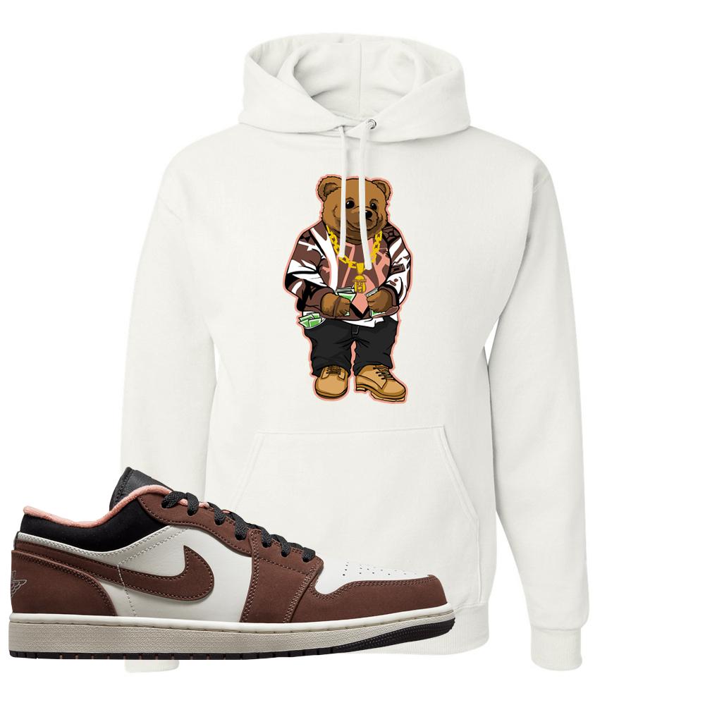 Mocha Low 1s Hoodie | Sweater Bear, White