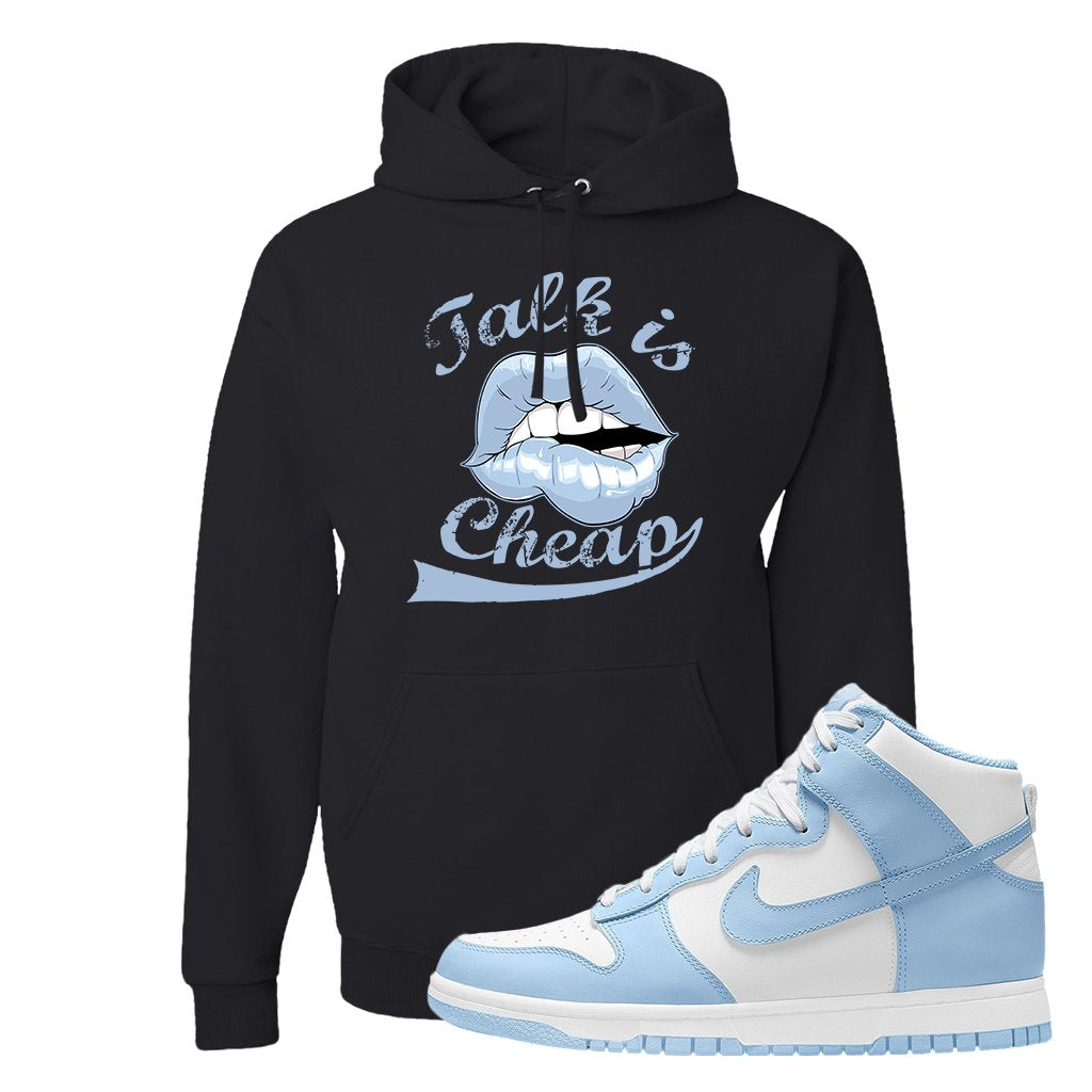 Aluminum High Dunks Hoodie | Talk Lips, Black