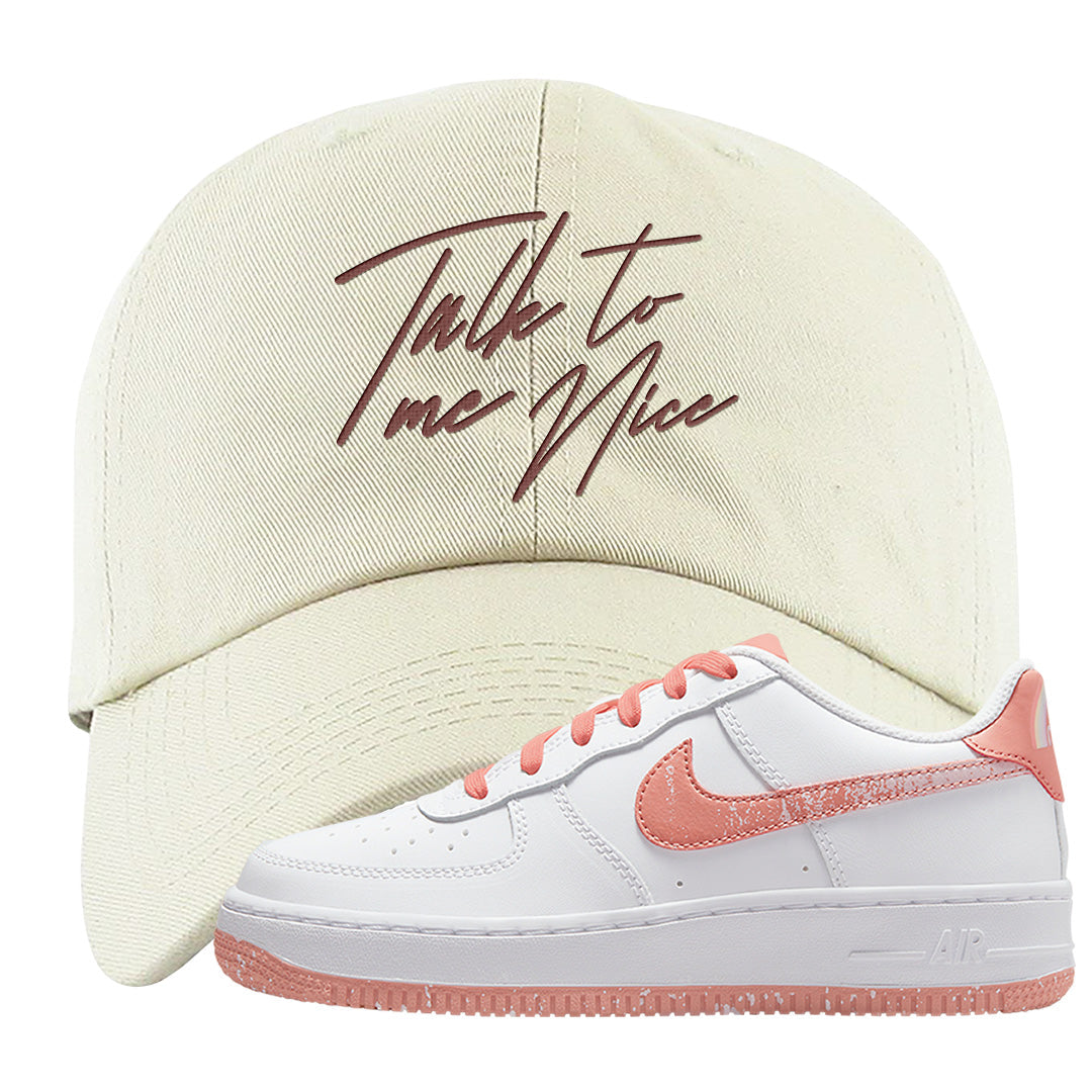 Neo Vintage Low AF1s Dad Hat | Talk To Me Nice, White