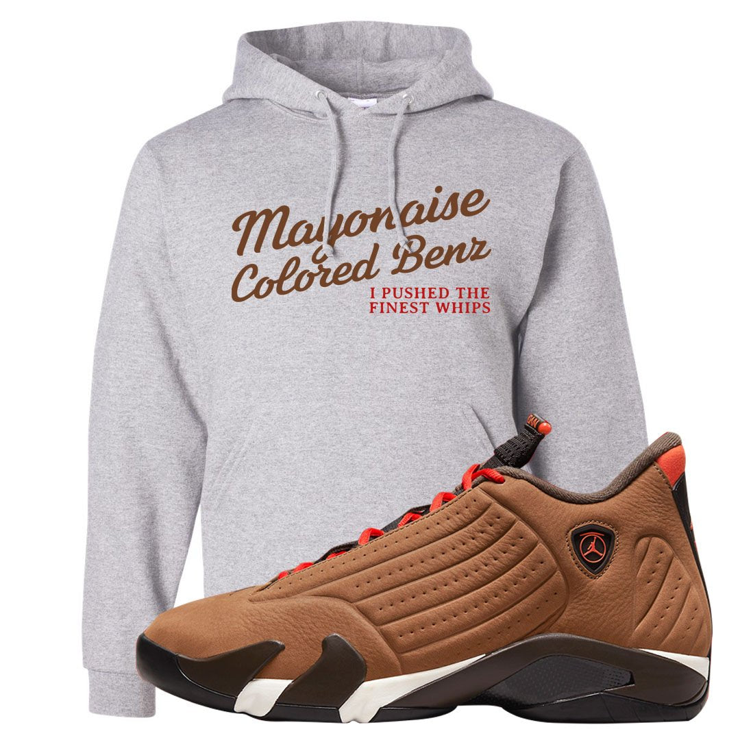 Winterized 14s Hoodie | Mayonaise Colored Benz, Ash