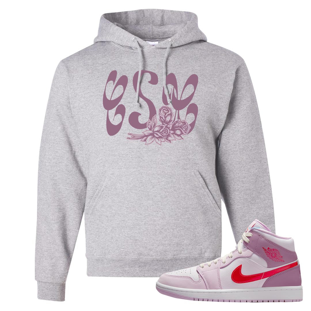 Valentine's Day Mid 1s Hoodie | Certified Sneakerhead, Ash