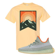 Yeezy 350 V2 Desert Sage Sneaker T Shirt |Yellow Stone Park | Yellow Haze