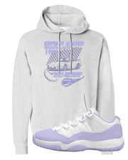 Pure Violet Low 11s Hoodie | Drip God Racing Club, Ash