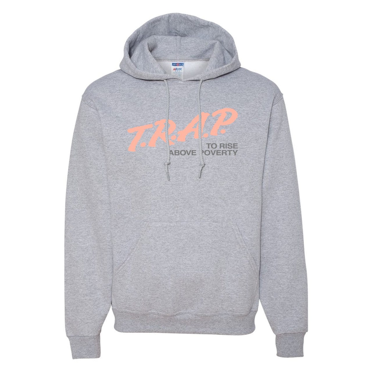 True Form v2 350s Hoodie | Trap To Rise Above Poverty, Heathered Light Gray