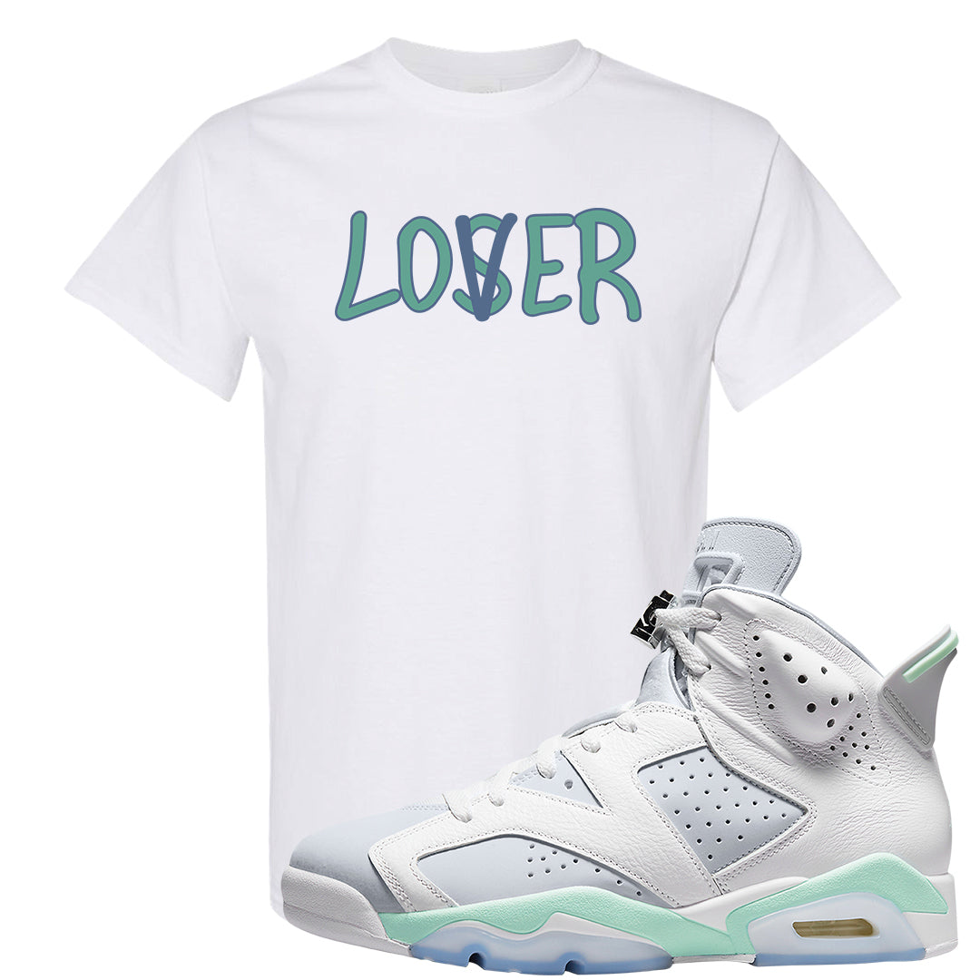 Mint Foam 6s T Shirt | Lover, White