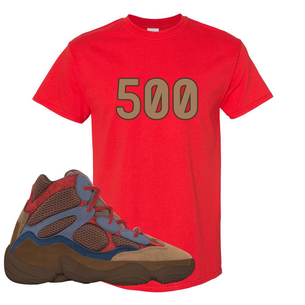 Yeezy 500 High Sumac T Shirt | 500, Red