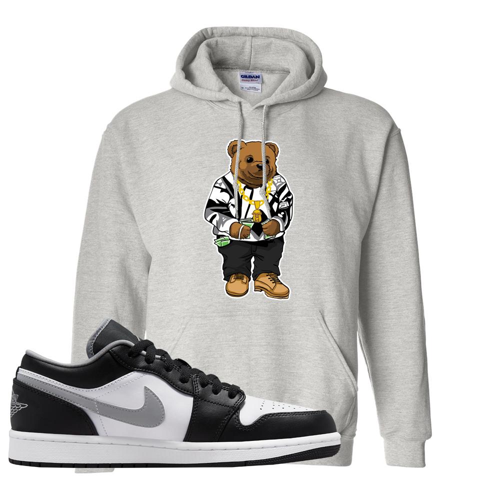 Air Jordan 1 Low Black Medium Grey Hoodie | Sweater Bear, Ash