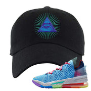 Lebron 18 Best 1-9 Dad Hat | All Seeing Eye, Black