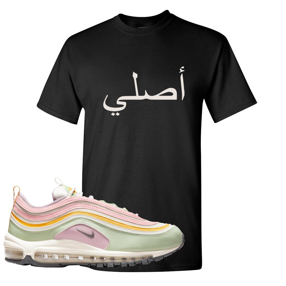 Pastel 97s T Shirt | Original Arabic, Black